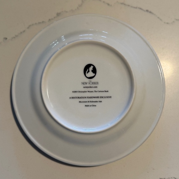 Restoration Hardware The New Yorker 2004 Porcelain Cheese Set of 6 Original Box - Picture 9 of 16